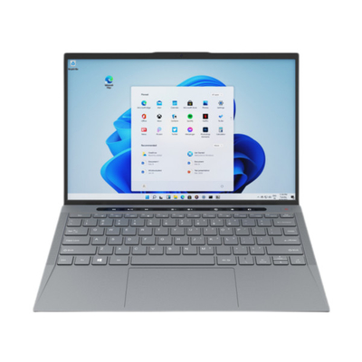 14 ইঞ্চি পোর্টেবল ল্যাপটপ কম্পিউটার TigerLakeU 1115G4 128GB SSD Windows 10 মেটালিক গ্রে
