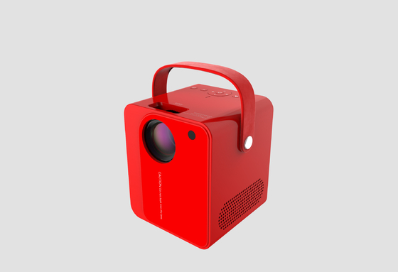 120 Lumens পোর্টেবল Pc প্রজেক্টর HDMI LCD Pico Mini Led Projector Red