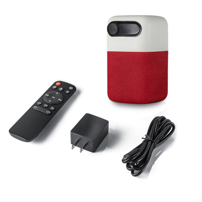 Android 9.0 Mini Pico Projector 100 ANSI Lumens কমলা গোলাপী ধূসর লাল নীল রঙ