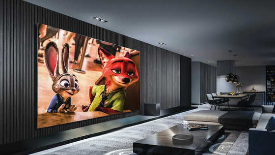 স্মার্ট অ্যান্ড্রয়েড 9.0 DLP LED প্রজেক্টর 4K ডিকোডিং হোম থিয়েটার প্রজেক্টর